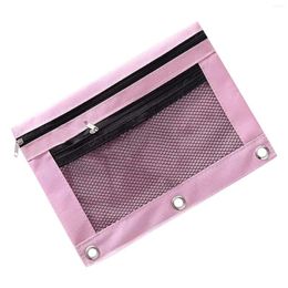 Storage Bags Morandi Colour Stationery Folder A4 Mesh File Zipper Organiser Work Bag Portfolio Paper Office Organisers