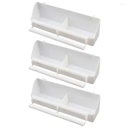 Other Bird Supplies 3 Pcs Parrot Feeder Small Plastic Container Food Bowl Hanging Feeding Cage Pp Material Supply Water Dispenser