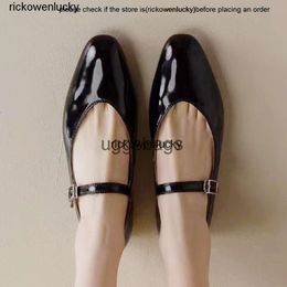 the row shoes The Mary Jane Shoes Row is a niche French style genuine leather flat sole single shoe. New shallow cut womens shoes for spring/summer 2023 high quality