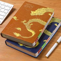 Notebooks 2024 Dragon Year A5 Schedule Book Business Office 365 Day Work Plan Efficiency Notebook Student Study Plan Notepad Stationery