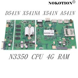 Motherboard 60NB0E80MB1900 X541NA MAIN BOARD REV 2.1 for ASUS VivoBook Max D541N X541NA X541N A541N Laptop motherboard N3350 CPU 4GB