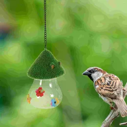 Other Bird Supplies Hanging Hummingbird Feeder Feeders For Outside Food Mushroom