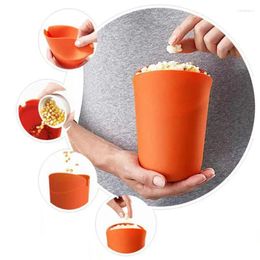 Bowls High Temperature Resistance Popcorn Bucket Household Maker Safety Portable Micro-wave Oven Healthy Silica Gel Kitchen Foldable