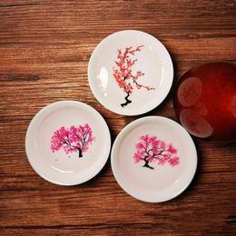 Cups Saucers Japanese Colour Changing Cup Cold Temperature Flower Display Ceramic Tea Bowl Tazas De Ceramica