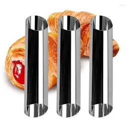Baking Tools 5PC Kitchen Stainless Steel Cones Horn Pastry Roll Cake Mold Spiral Baked Croissants Tubes Cookie Dessert