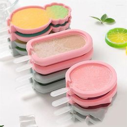 Baking Moulds Covered Ice Cream Silicone Mould Cartoon Popsicle Grinder DIY Cube Maker Cheese Stick Tool