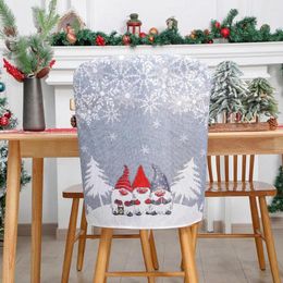 Chair Covers Festive Decoration Back Stretchable Washable Slipcovers For Christmas Dining Room Chairs Home Decor
