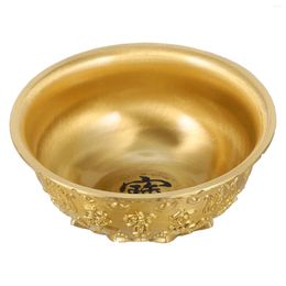 Bowls Cornucopia Ornament Home Treasure Bowl Crafts Brass Decor Retro Ancestral Hall Crafting Gold Office Shop Statue