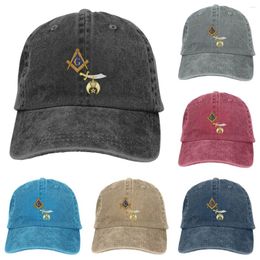 Berets Mason Shriner Split Masonic Shrine Noble Black Trucker Hat For Men Women Cotton Adjustable Baseball Snapback Golf