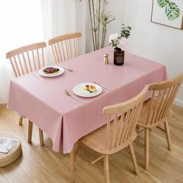 Table Cloth Solid Color Waterproof Oil Proof And Nordic Style Restaurant QJ920