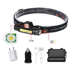 Headlamps 6000mens Led Headlamp COBQ5 Headlight Head Torch Head lamp by 18650 battery for Fishing Hunting83948785721361