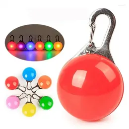 Dog Collars Walking Light Pendant Pet Bell Shaped Anti-lost Led Supplies