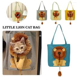 Cat Carriers Cute Pet S Lion Design Portable Breathable Bag Safety Dog Outgoing Handbag Zippers Travel Pets Bags With V6y8