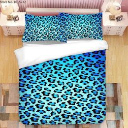 Bedding Sets 2024 Leopard Print 3D Printed Set Duvet Covers Pillowcases Comforter Bedclothes Bed Linen 01