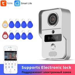 Intercom Homefong Wireless Video Doorbell Camera Tuya Smart Wifi Door Phone for Home Supports Poe Video Recording Electronic Lock Unlock
