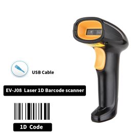 Scanners Evj08 Free Shipping Cheapest 1d Wired Barcode Scanner Evda5 Bluetooth Wireless Bar Code Scanner Qr Reader for Supermarket