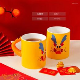 Mugs Personalised Customised Dragon Year Cup Ceramic Cute Mug Good-looking Office Gift