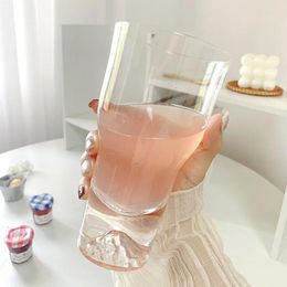 Wine Glasses Large Capacity Beer Cup Cocktail Glass Drinkware Cold Drink Bottle Tumbler Tea Juice Milk Coffee Mug Home Decor Clear