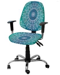 Chair Covers Mandala Ethnic Elastic Armchair Computer Cover Stretch Removable Office Slipcover Living Room Split Seat