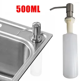 Liquid Soap Dispenser 500ML Portable Detergent Kitchen Sink Lotion Dispensers Bathroom Accessories Tools Stainless Steel He