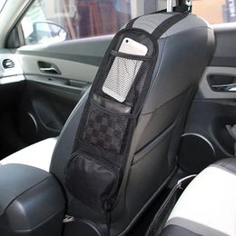 Storage Bags Car Seat Organizer Auto Side Hanging Bag Multi-Pocket Drink Holder Mesh Pocket Styling Phone