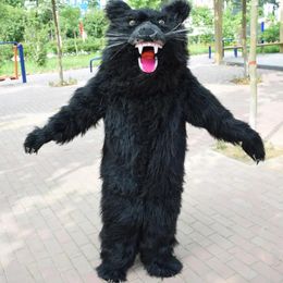 2024 High quality halloween Black Bear Cartoon Mascot Costumes Fursuit Business Apparel Christmas dress Costuming