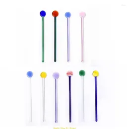 Spoons Glass Stirring Stick Juice Coffee Wine Cocktail Drink Mixing Bar Mixer Muddler For Restaurant Party Cafe