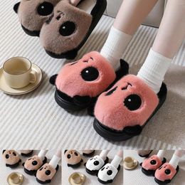 Slippers Women's Casual H Flat Bottom Home Fashion Warm Fuzzy Sandal Women