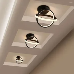 Ceiling Lights Modern LED Light 2 Rings Creative Design Lamp Indoor Lighting Fixtures Hallway Balcony Aisle Home Decoration