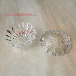 Chandelier Crystal D125/150/180mm European Style Glass Bowl With Central Hole Decorative Disc. Tray Lighting Accessories