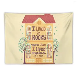 Tapestries Lived In Books Tapestry Wall Decor Hanging Decoration Bedroom Home Supplies