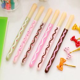 Pcs/lot Chocolate Black Ink Gel Pens For Writing Creative Sweet Cookie Stick Kawaii Stationery Office School Supplies