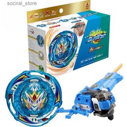 Spinning Top Dynamite Battle Bey Set B-202 Wind Knight Booster B202 Spinning Top with Sword Launcher Kids Toys for Boys Gift L240402