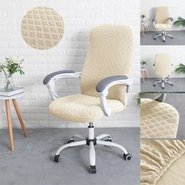 Chair Covers Jacquard Office Dining Room Elastic Lattice Gaming Chairs Slipcovers Computer Seat Case Removable Home