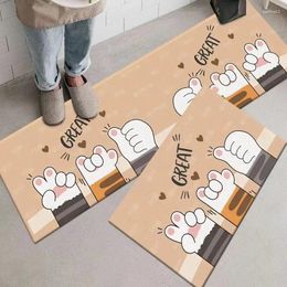 Carpets Cartoon Animal Household Long Kitchen Mat Water Absorbing And Oil Non Slip Carpet Modern Simplicity Rug Decoration