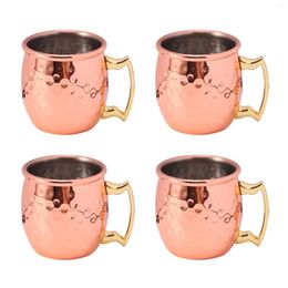 Bowls Mini 2-Ounce Stainless Steel Moscow Mule Mug Espresso Mugs Copper Plated S Set Of 4