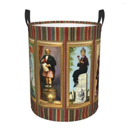 Laundry Bags Haunted Mansion Stretching Hamper Large Storage Basket Girls Boys Toy Organiser