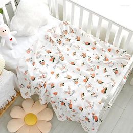 Blankets Bamboo Cotton Baby For Born Swaddling Wrap Soft Thin Bedding Bath Towel 2 Layer Gauze Stroller