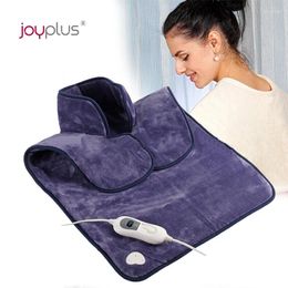 Carpets Winter 220V EU Plug Electric Heating Pad Warmer Extra Big Heat Wrap For Back Neck Shoulder Pain Relief Therapy