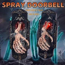 Doorbells For Halloween Funny Doorbell Induction Spray Door Lock Light Sound Touch Sound Induction Site Layout Voice Sensing Activation