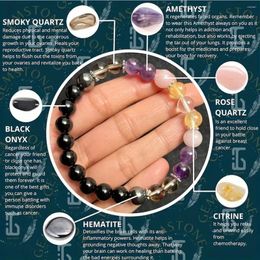 Strand Amethyst Pink Obsidian 8mm Beaded Bracelet Fashion Trends Women's Beautifully Jewelry Valentine's Day Birthday Gift