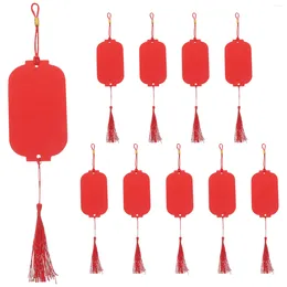 Candle Holders 10 Pcs Door Hanging Rice Paper Lantern Craft Tags Spring Festival Ornament