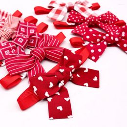 Dog Apparel Pet Bulk Bowtie Red Square AccentsBow Tie/Bowties For Small Cats Fashion Grooming Accessories Supplies