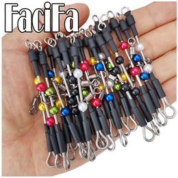 102 pcs Bearing Swivel Fishing Connector Fast Hook Urfe Para Temporales Enganches Rapidos Para la Pesca Kolay Atma Aparati 240328