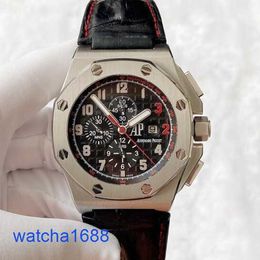 Celebrity AP Wrist Watch Royal Oak Offshore Series Limited Edition Red Inverted Time Standard Automatic Mechanical Mens Watch 26133ST Precision Steel 48mm