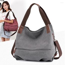 Evening Bags Ellovado Women Canvas Shoulder Bag High Quakity Large Capacity Multifunction Female Handbag Work Crossbody