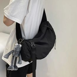 Japanese Functional Nylon Sling Bag Neutral Large Capacity Shoulder Handbags Crossbody Bags Female For Women Girl Messenger Tas 240402