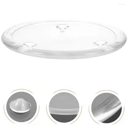 Candle Holders 3 Pcs Candlestick Clear Holder Table Round Jar Home Decoration Glass Banquet The Party Plate Tray
