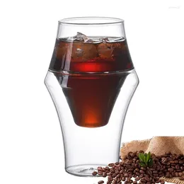 Wine Glasses Double Glass Coffee Mug Minimalistic Borosilicate Drinking Insulated Thermal Mugs Drink Cafe For Tea