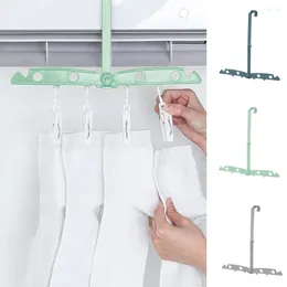Hangers Plastic Air-conditioning Hanging Clothes Racks Foldable Drying Hanger With Holes Laundry Rack Bedroom